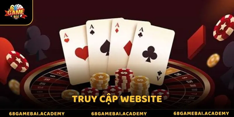 Thành viên truy cập website để bắt đầu tạo tài khoản